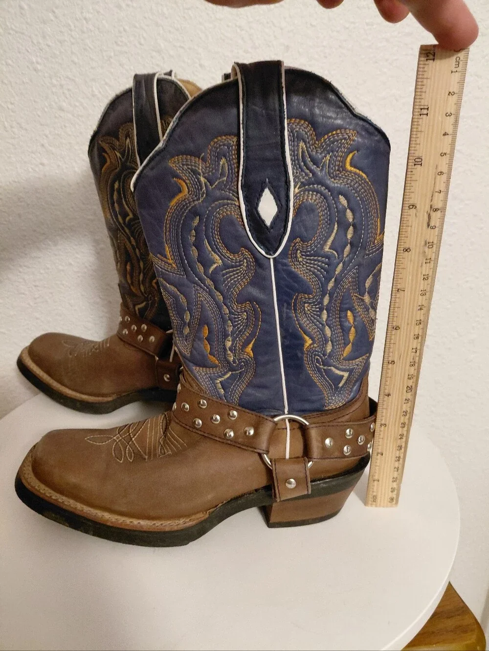 West Wind Western  Leather  Square Toe Midcalf Boots